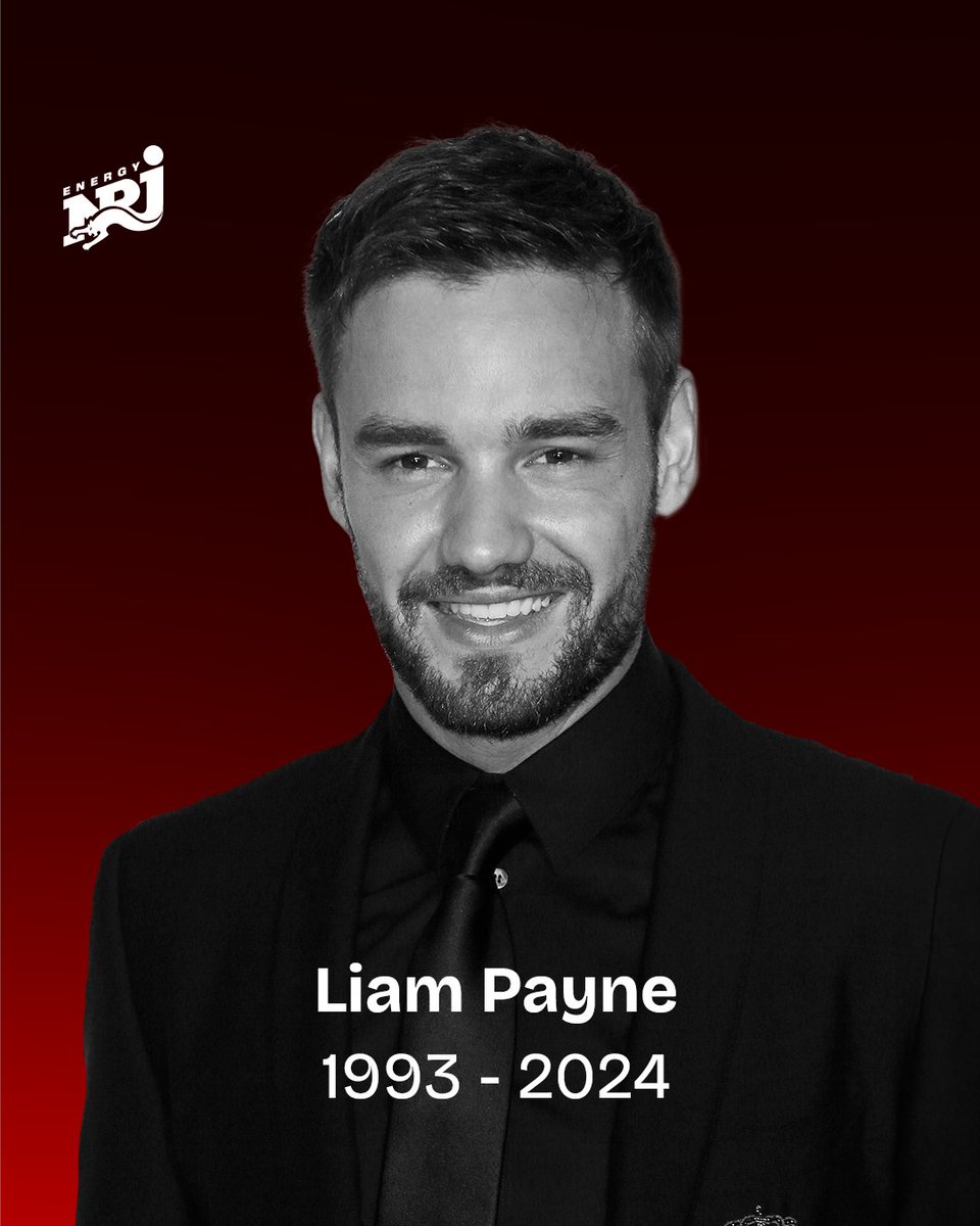 Radio_ENERGY's tweet photo. Der ehemalige One-Direction-Sänger @LiamPayne ist tot 💔 Er wurde nur 31 Jahre alt. RIP Liam 🙏🕊#LiamPayne #WeWillMissYou #RIP
https://t.co/eyR4tX2WzQ https://t.co/ugowrGHXmF
