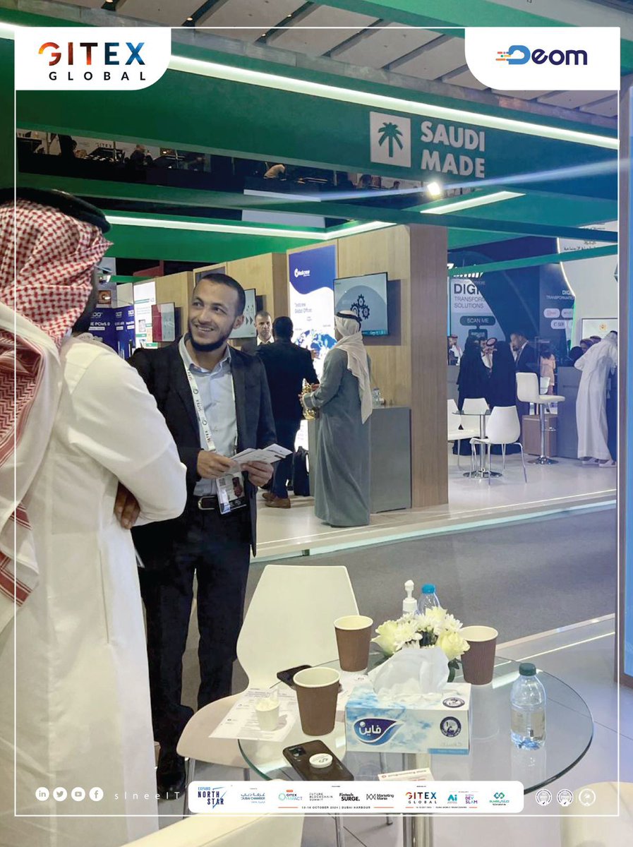 Deom_Solution's tweet photo. Deom Mail, the Saudi platform that enhances the efficiency of your email with intelligence and security.
Discover #Deom_Mail at #GITEX_Dubai2024.

 📍 H14-B20
🗓️: 14 - 18 Oct
⏰: 11 - 4 pm https://t.co/dk4tNftmVD