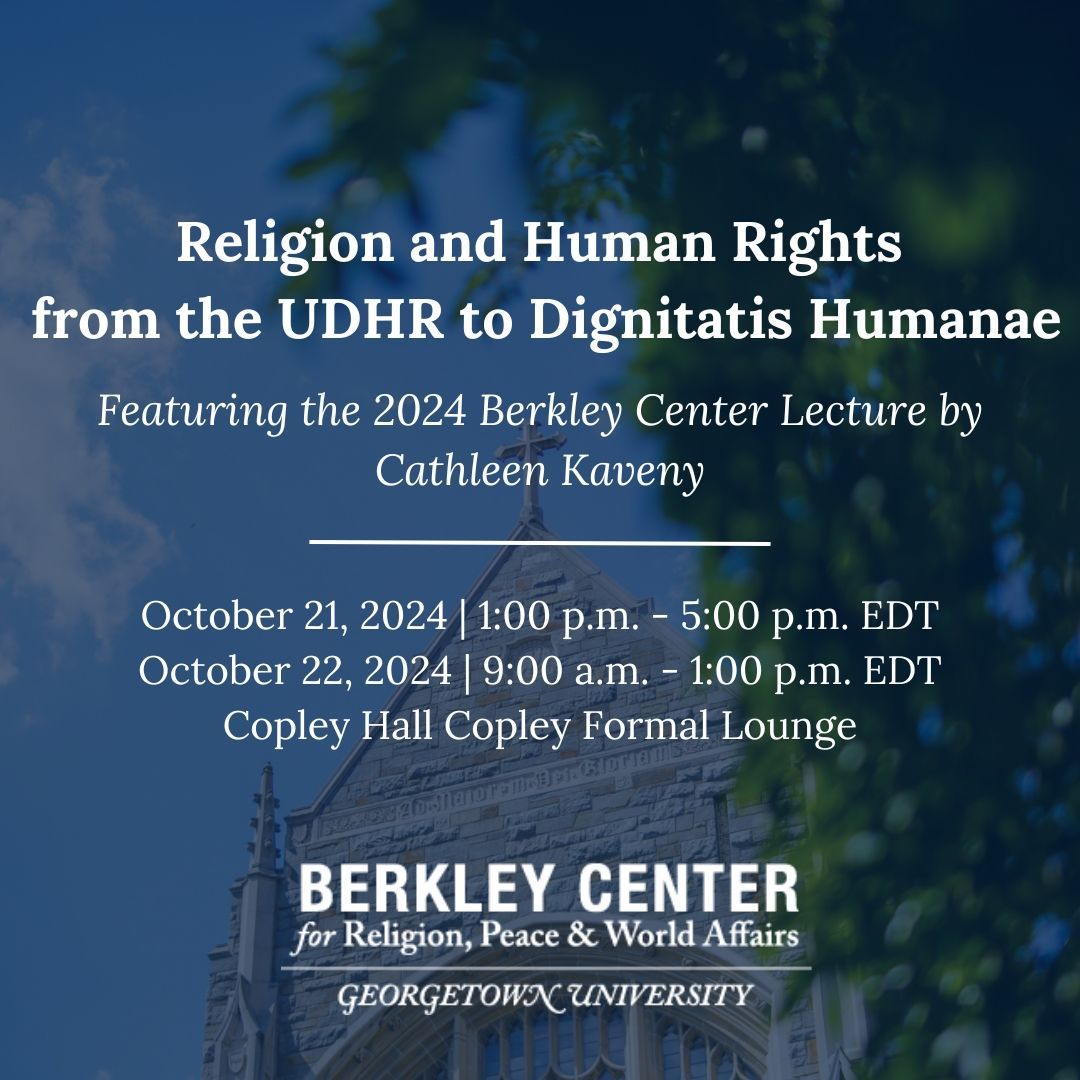 Berkley Center tweet media