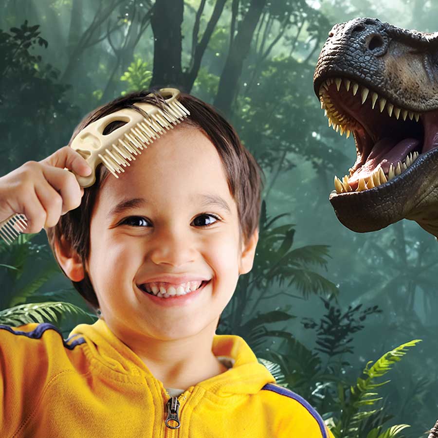 Perpetual_Kid's tweet image. The Bonehead Dinosaur Folding Brush + Comb is a prehistoric-themed hair tool that's both fun and functional. It's a two-sided marvel that tames tangles with ease, making it perfect for on-the-go parents and adventurous kids alike.
perpetualkid.com/collections/ne…
#bonehead #dinosaur #comb