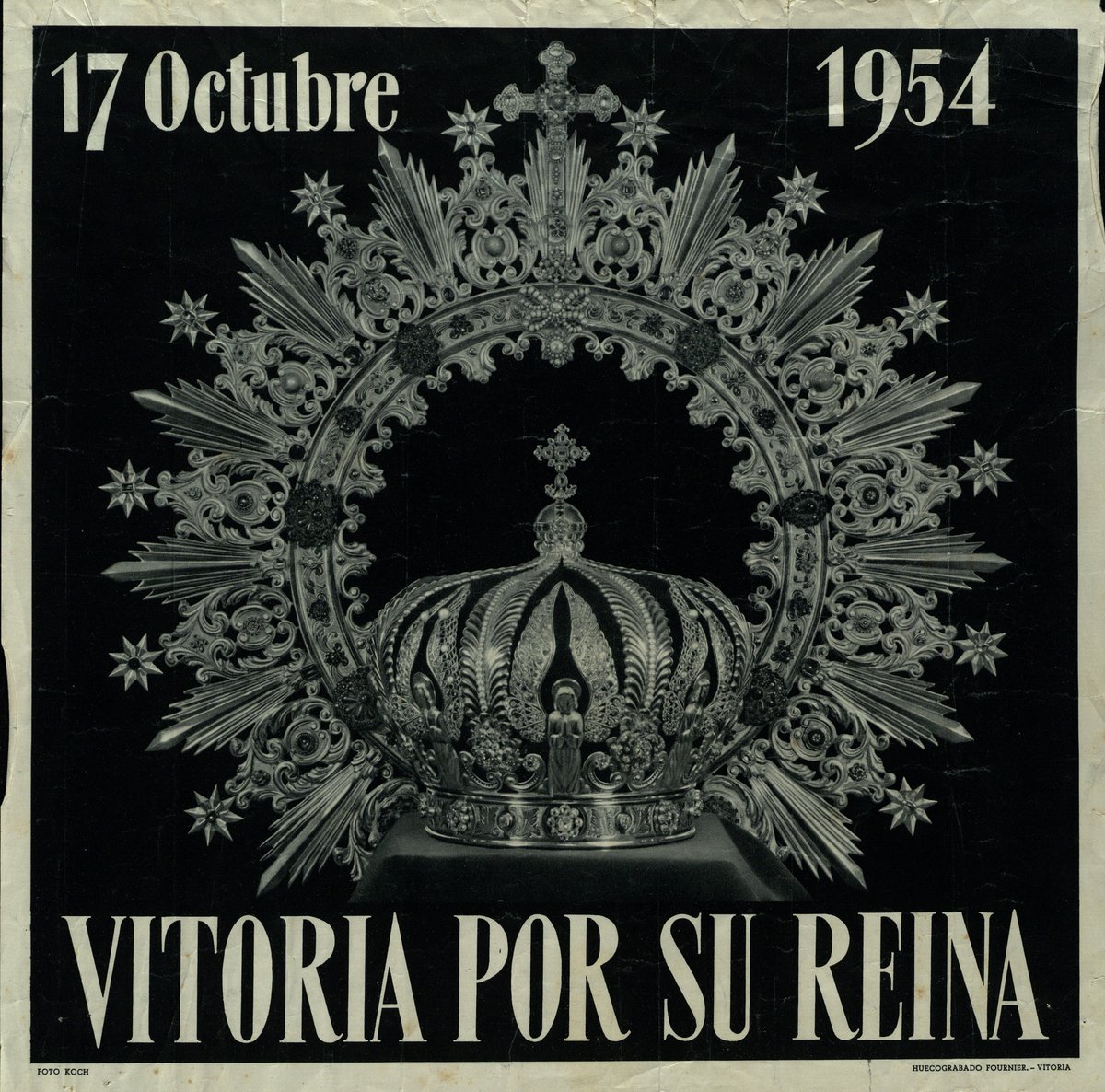 SANCHOELSABIO's tweet photo. Se conmemoran 70 años de la Coronación de la #VirgenBlanca, patrona de #VitoriaGasteiz, que se celebró #TalDíaComoHoy de 1954. Ese día fue la culminación del proceso iniciado en 1953 cuando se solicitó a la Santa Sede.

🔗https://t.co/NugeByySjo https://t.co/X3inUxBZZH