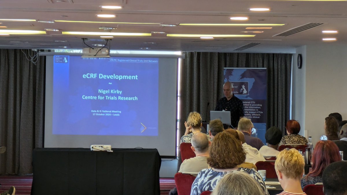 UKCTUNetwork's tweet photo. A whistlestop tour of some of the exciting Data Management projects being done by #UKCTUNetwork workstreams from Lindsey Masters @MRCCTU, Nigel Kirby @CTRCardiffUni, &amp; Amanda Loban @CTRU_Sheffield.

🚨Guidance on (e)CRF development, data cleaning &amp; more COMING SOON.🚨

#DISOG2024 https://t.co/oPgXhf7bAo