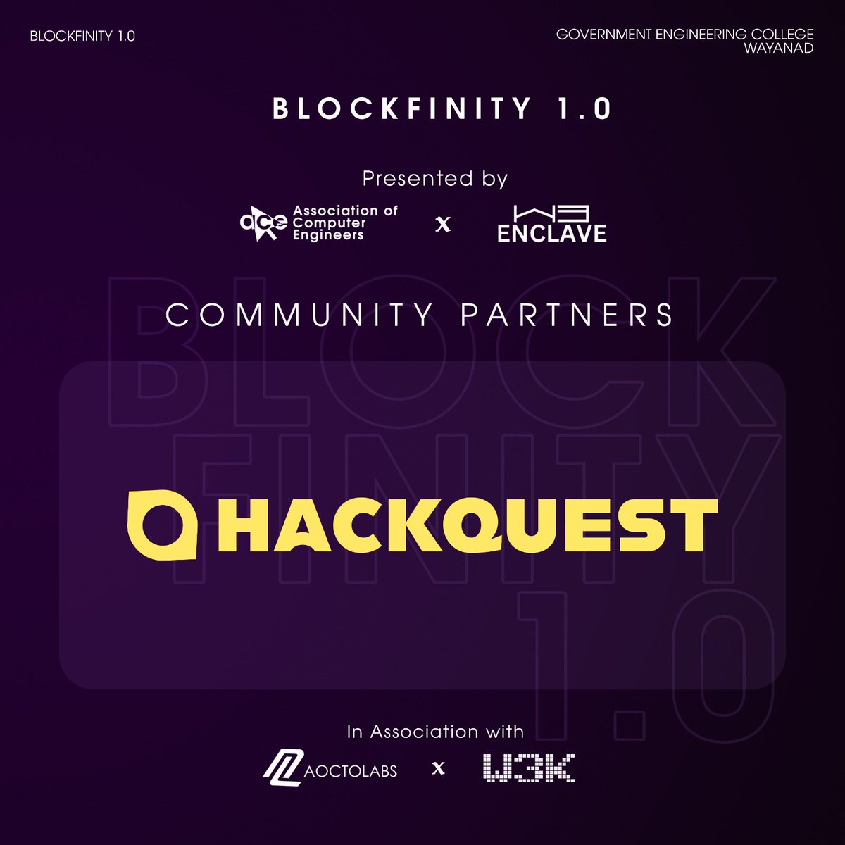 Web3Enclave | BLOCKFINITY 1.0➡️Oct 18 tweet media