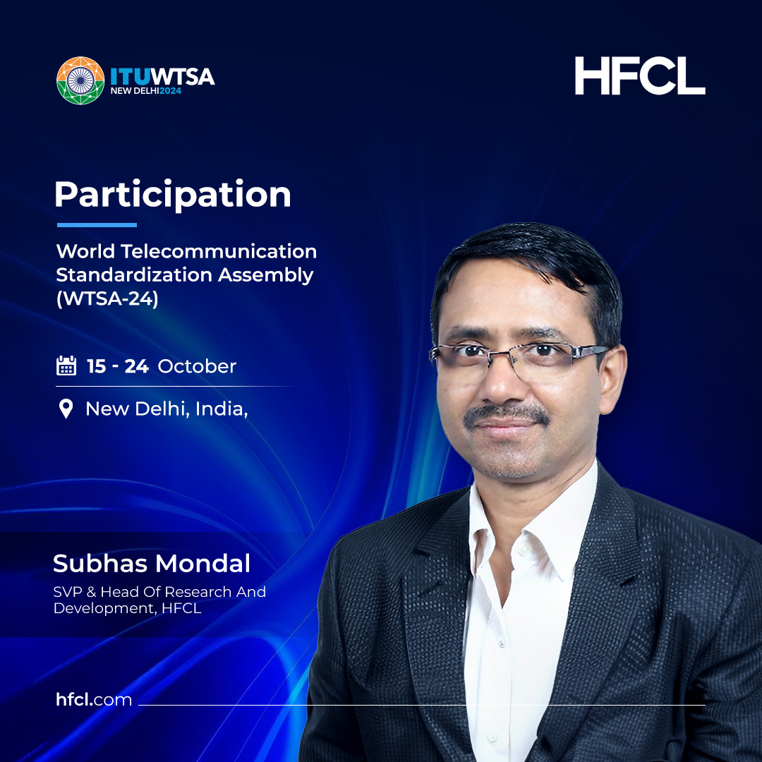 hfclg's tweet photo. Join Subhas Mondal, SVP &amp; Head of R&amp;D at HFCL, and Dr. Sonali Garg, Senior Manager, Standards Research Team, as they share their insights on the future of telecommunications and Youth in Standardization at WTSA-24.

#HFCL #HFCLatIMC #IMC24 #PanelDiscussion https://t.co/kaT8wqq5au
