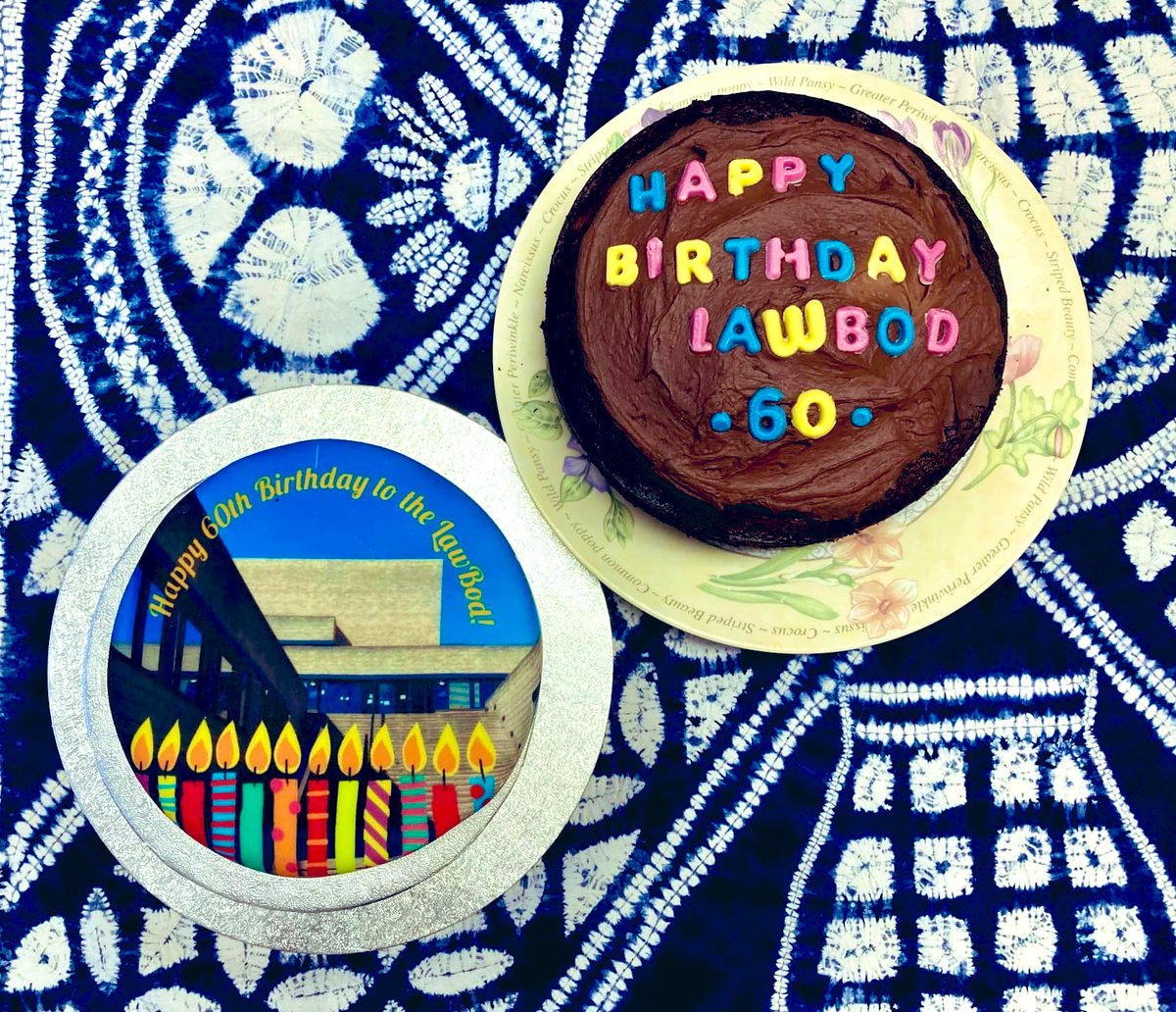 thelawbod's tweet photo. Today is our 60th birthday 🎉 The doors to the Law Library were formally opened by Dean Griswold (Harvard Law School)  at 3.10pm followed by a champagne reception. 

No champagne today but the library staff do have plenty of cake to celebrate! https://t.co/O7OIWziLob