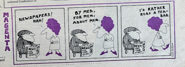 pip_fletcher's tweet photo. @_gillianmurphy I thought they might be done by Cath Jackson (who did a cartoon strip for Outwrite!) https://t.co/kCyi9JQm5d