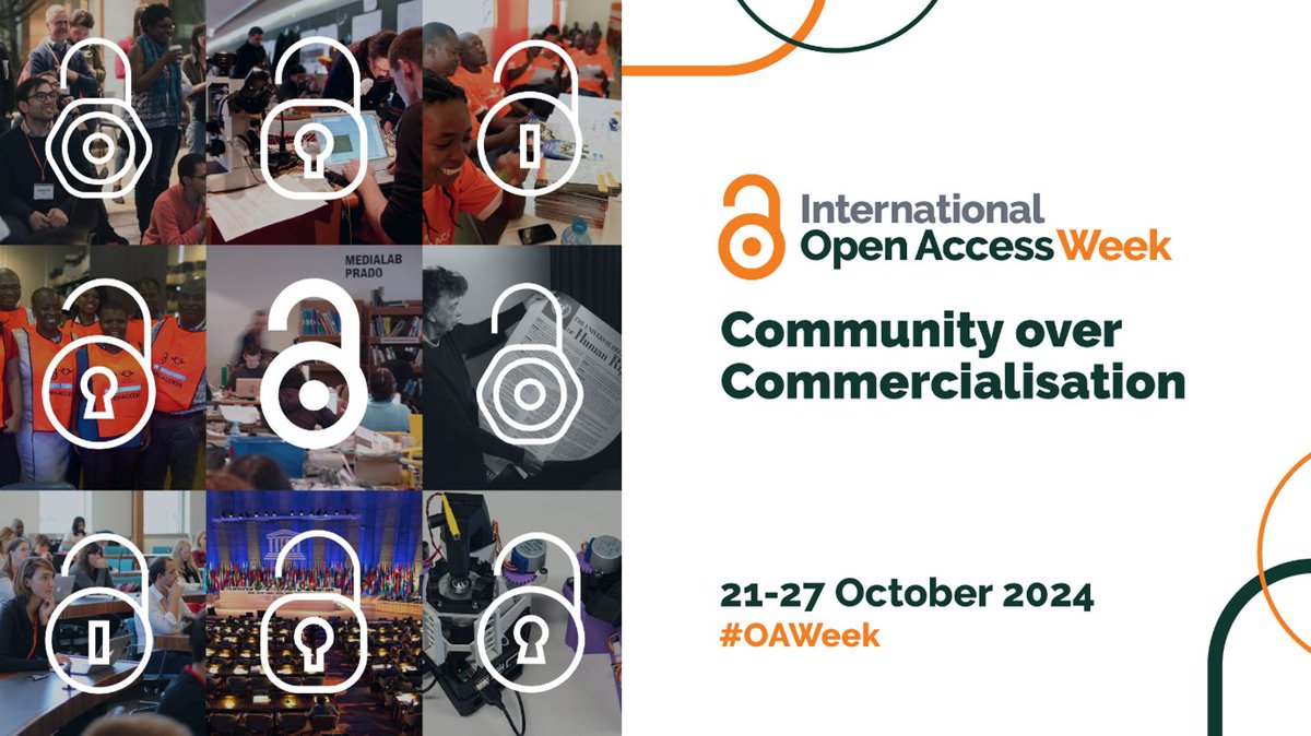 It's International Open Access Week! This year's theme is "Community over Commercialisation".

Read more about Open Access Week, and how the Library can support making your work Open Access here: library.northumbria.ac.uk/librarynews/bl…

#MyNULibrary #OAWeek