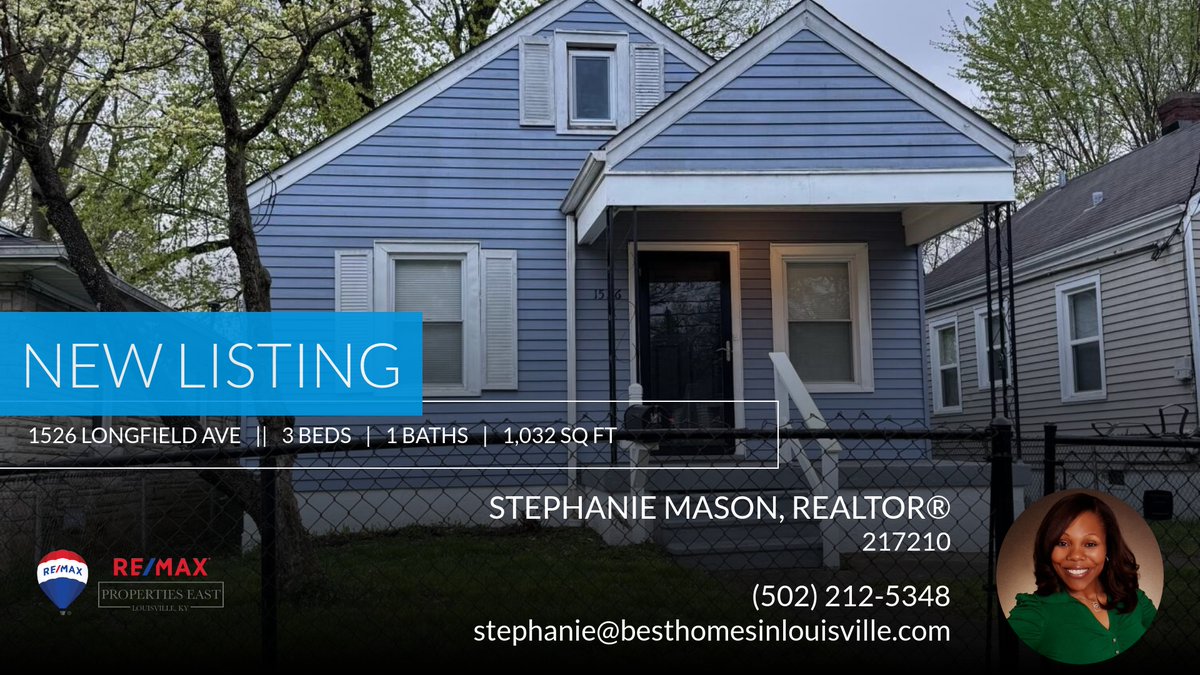 mason_steph's tweet photo. 📍 New Listing 📍 Take a look at this fantastic new property that just hit the market located at 1526 Longfield Ave in Louisville. Reach out here or at (502) 212-5348 for more information

Stephanie Mason, REALTOR®️
RE/MAX Properti... https://t.co/DdRrP5xii3 https://t.co/3TlPMvT57n