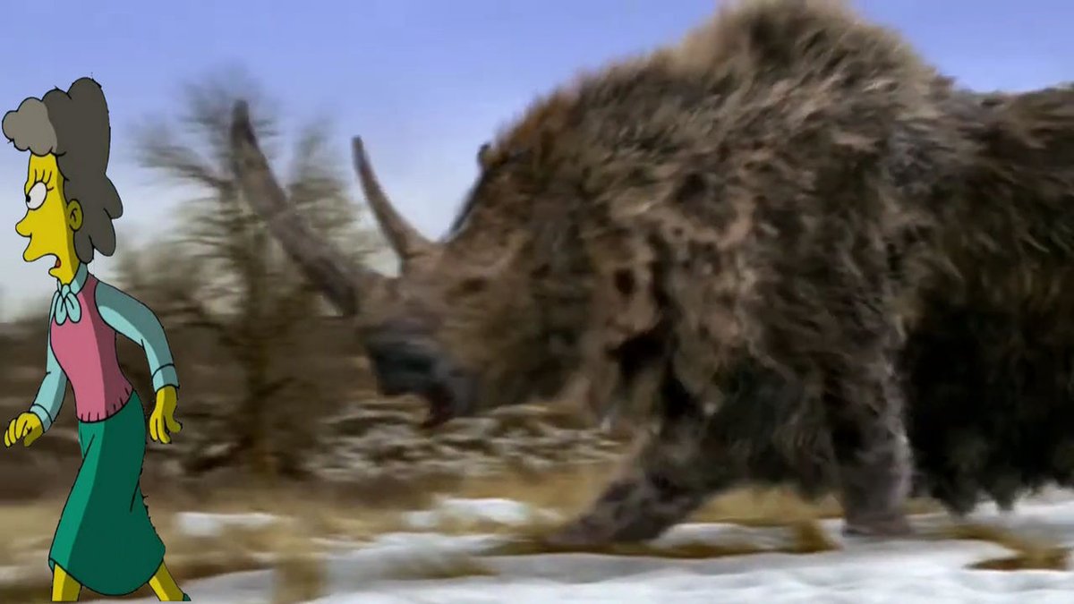 BenHugh26422354's tweet photo. Helen Lovejoy is running away from the woolly rhinoceros. https://t.co/ufmiXPCpy0