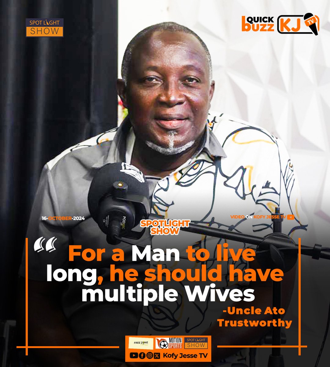 KofyJesseStudio's tweet photo. Renowned Radio personality Uncle Ato Trustworthy had this to say during an interview on our #SpotlightShow
Watch Full conversation via link here
https://t.co/JolTCKxqs1 https://t.co/nE1anDeLCv