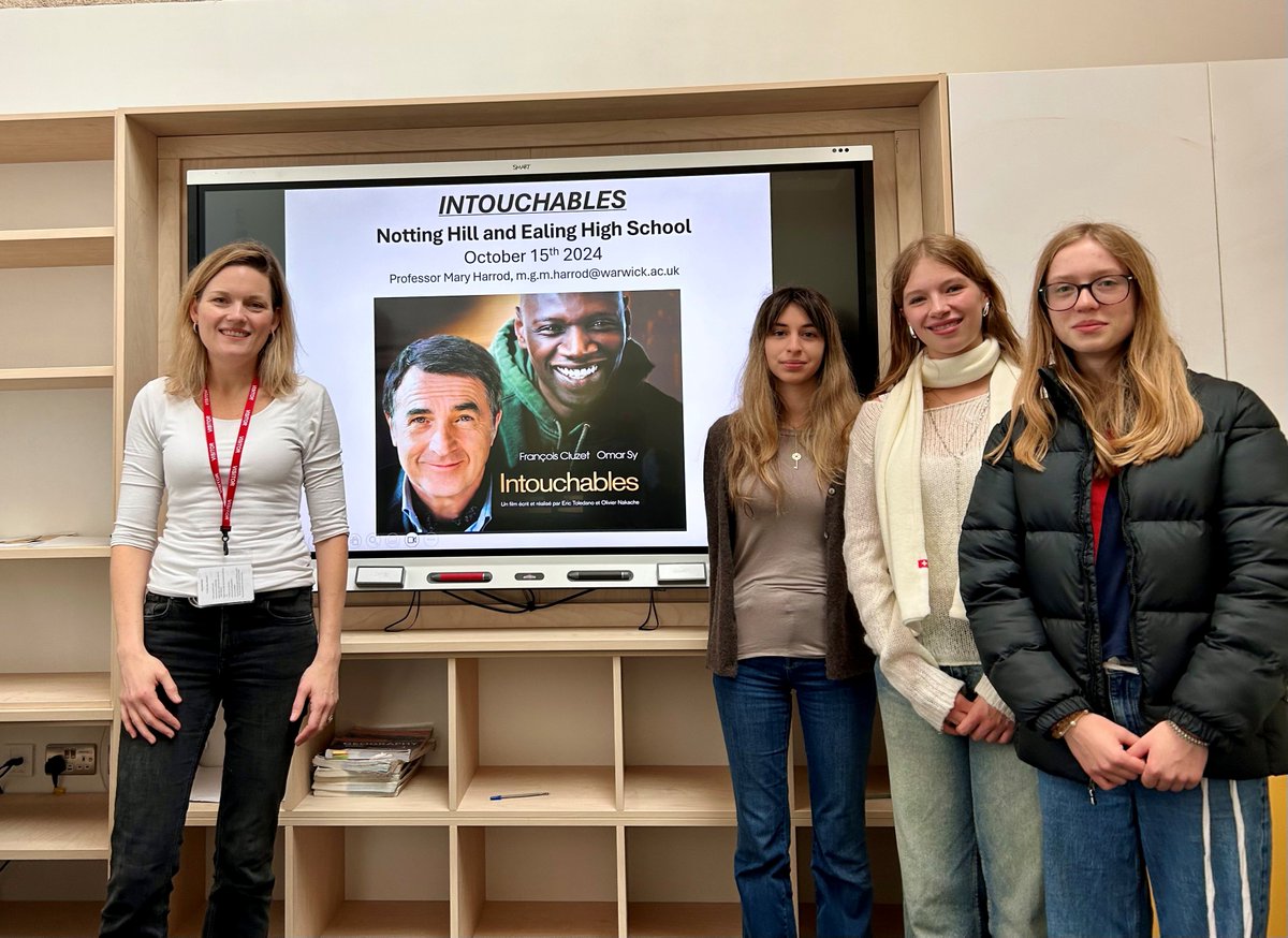 nhehs's tweet photo. 🇫🇷A huge ‘merci’ to Prof. Mary Harrod from Warwick University for an amazing Film Masterclass on the box office smash hit (and A level set film) 'Intouchables' starring Omar Sy. #LanguagesWeek https://t.co/b3ciai2Bc5