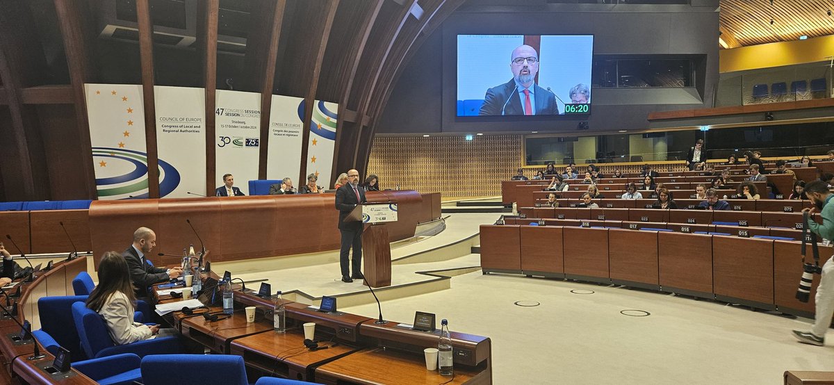 nalas_eu's tweet photo. #NALAS Director at the closing of 4️⃣7️⃣ session of @COECongress:

For SEE countries, it is crucial that EU accession process remains paired with strong decentralization reforms. Congress, @CCRECEMR and NALAS must jointly engage with EU to ensure that LGs are meaningfully involved. https://t.co/QsXBlMHeyR