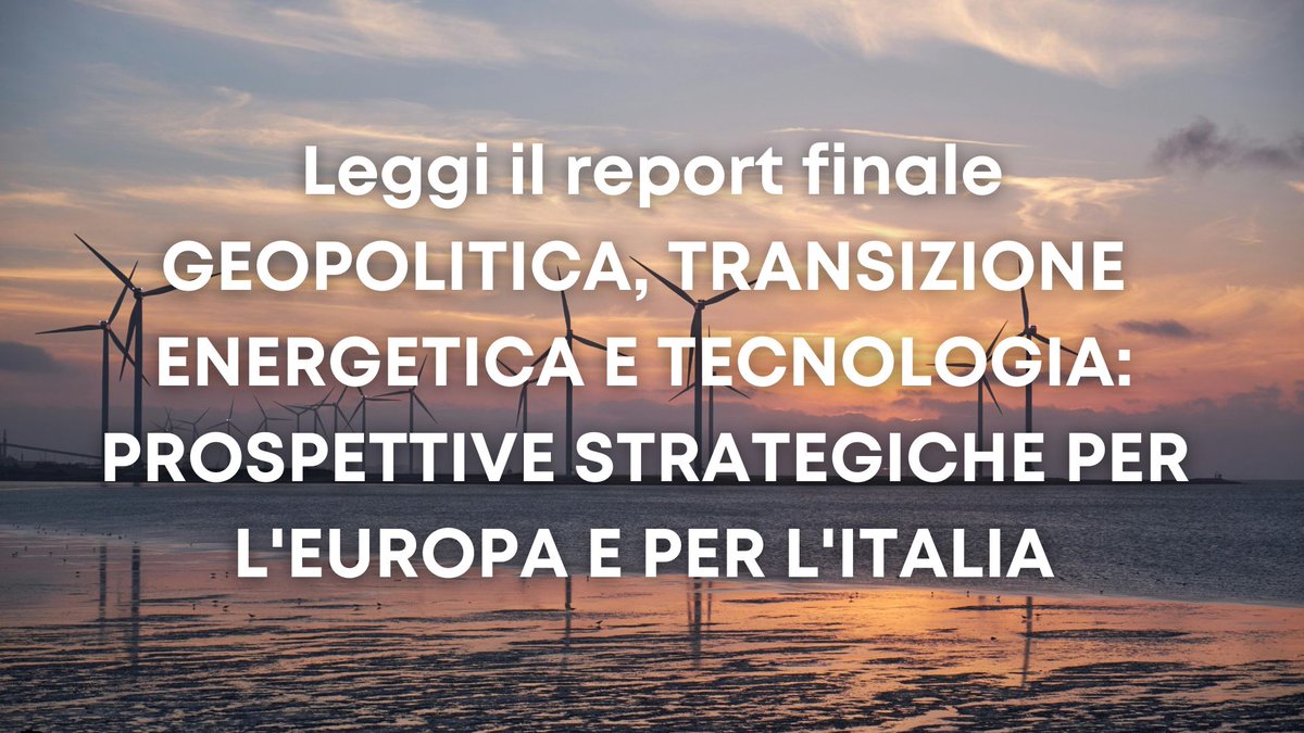 Leggi il report finale "Geopolitica, transizione energetica e tecnologia: prospettive strategiche per l'Europa e per l'Italia" scritto da <a href="/LorenaStMartini/">Lorena Stella Martini</a>  <a href="/mbieno/">massimiliano bienati</a> <a href="/Alberto_Rizzi_/">Alberto Rizzi</a> <a href="/ECFRRoma/">ECFR Roma</a> 👇

eccoclimate.org/it/tecnologia-…
