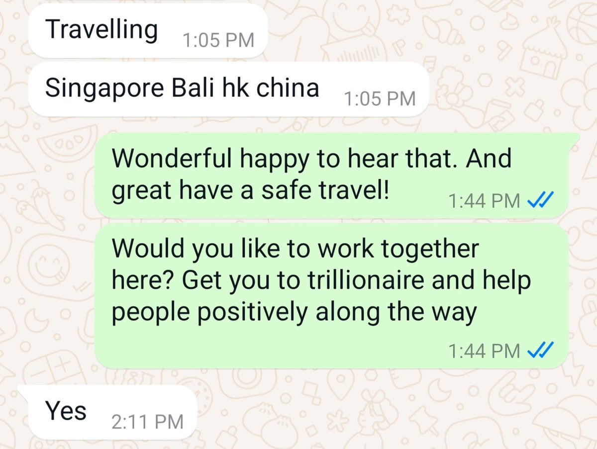 If you're considering working with me but unsure, I recommend you jump now. I'm collabing with billionaires aiming to go 13 figures

My price is really only going up