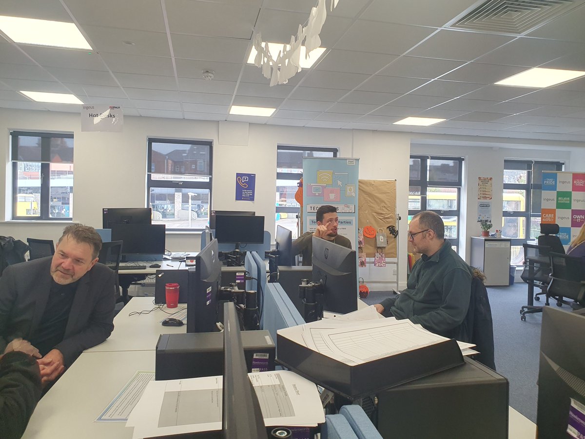 DigitalWigan's tweet photo. Our #Digitober support calendar continued this morning with a TechMate Tea Party at Digital Community Partners @Ingeus_uk!

Mark and Ric from @Microsoft joined Ian from Ingeus and our very own Alex to support attendees with their digital skills and confidence!

#DigitalWigan https://t.co/ONGpGBgNLZ