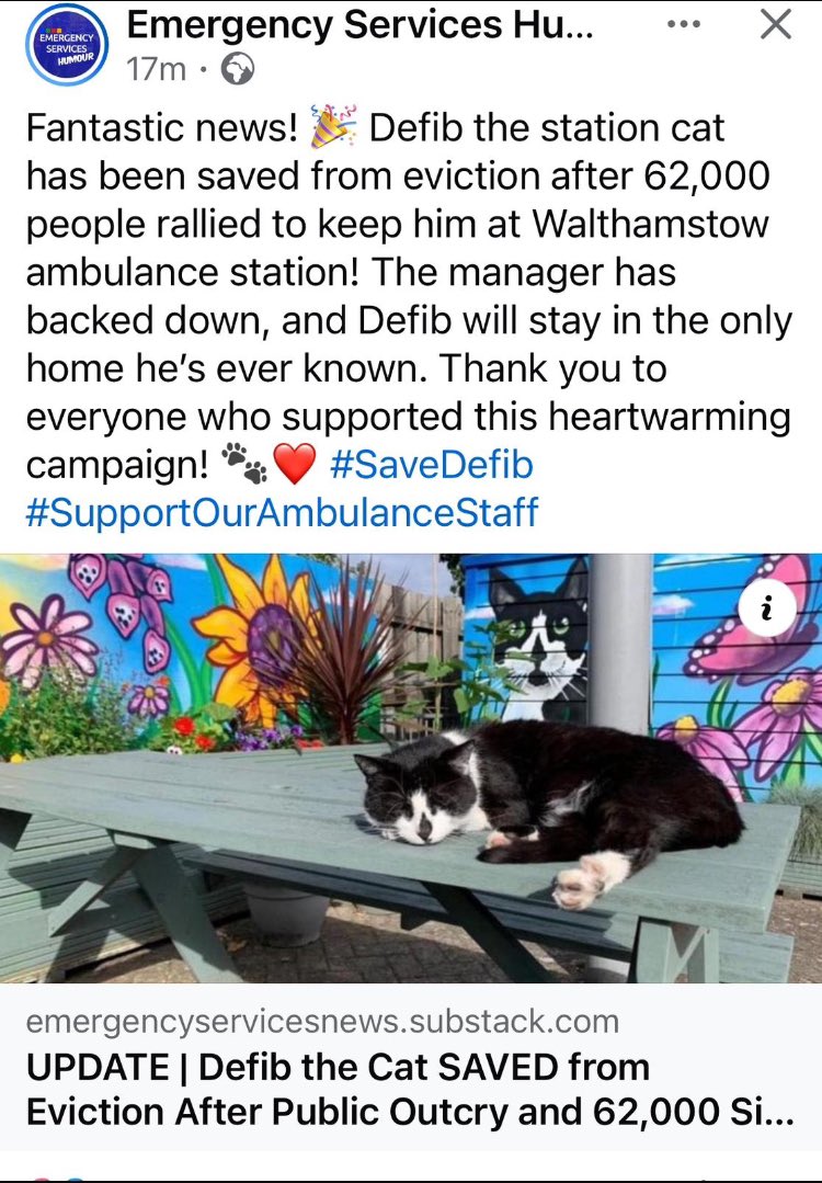 stationmoggy's tweet photo. Thanks everyone for the RTs and support for #Defib fabulous news 👍we are very happy at the Firth to hear this 🙌 https://t.co/8qXO4Sc7T8