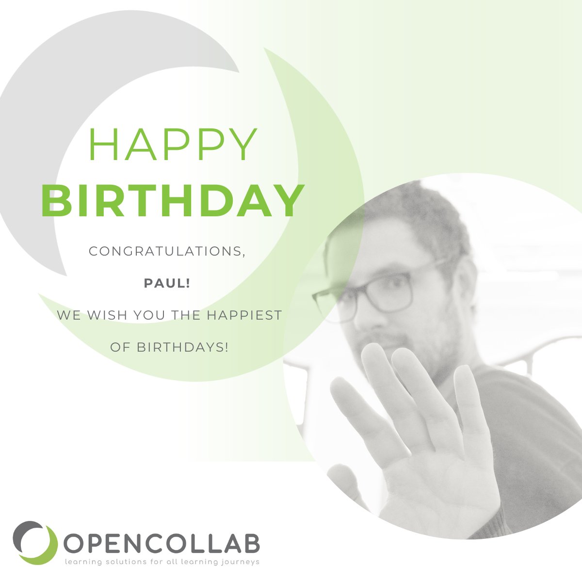 Happy Birthday, Paul! 
May you have a wonderful day and year ahead. Enjoy the celebrations.