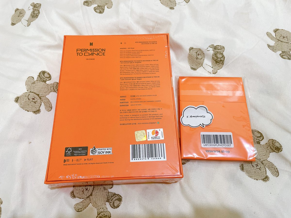 mayensells's tweet photo. wts lfb ph

౨ৎ BTS Permission to Dance On Stage in the US w/ weverse pob - ₱3,950

— official, sealed
— onhand, ready to ship
— open for installment, will ship once fullypaid

comment/dm mine + item

⊹₊⟡⋆ read: https://t.co/32FElFzcyz

t. bangtan md ptd wv pob https://t.co/kop8IIzRJJ