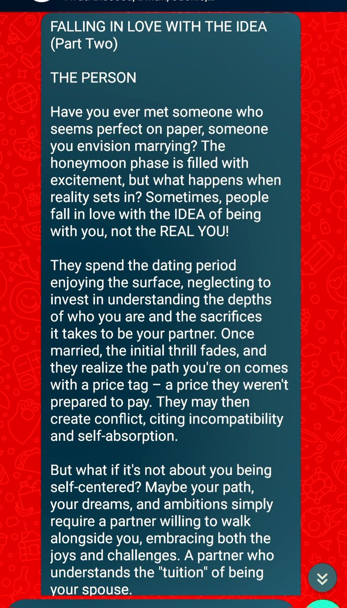 anchor_marriage's tweet image. &quot;Sometimes, people fall in love with the IDEA of being with you, not REAL YOU!&quot; ~ The Marriage Anchor

Follow slides for details... 

#Compatibility 
#TheGardenOfEdenAffairConference 
#TheMarriageAnchor