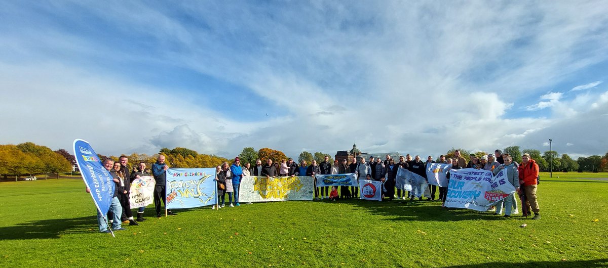 Scottish Prison Service (@scottishprisons) on Twitter photo Staff from 11 Scottish prisons took part in <a href="/RecWalkScot/">Recovery Walk Scotland</a> last weekend.
We were delighted to stand alongside many of our partners who provide invaluable support to people in our care.
Together we walked to raise awareness, reduce stigma & celebrate recovery journeys. Staff from 11 Scottish prisons took part in <a href="/RecWalkScot/">Recovery Walk Scotland</a> last weekend.
We were delighted to stand alongside many of our partners who provide invaluable support to people in our care.
Together we walked to raise awareness, reduce stigma & celebrate recovery journeys.
