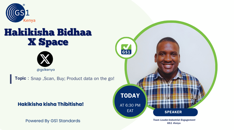 NUyirwoth's tweet photo. Join me on @gs1Kenya X-space discussing how consumers can access accurate product data on the go with support of @gs1 2D codes. #HakikishaBidhaa #2DBarcodes https://t.co/8my5Q9JQEP