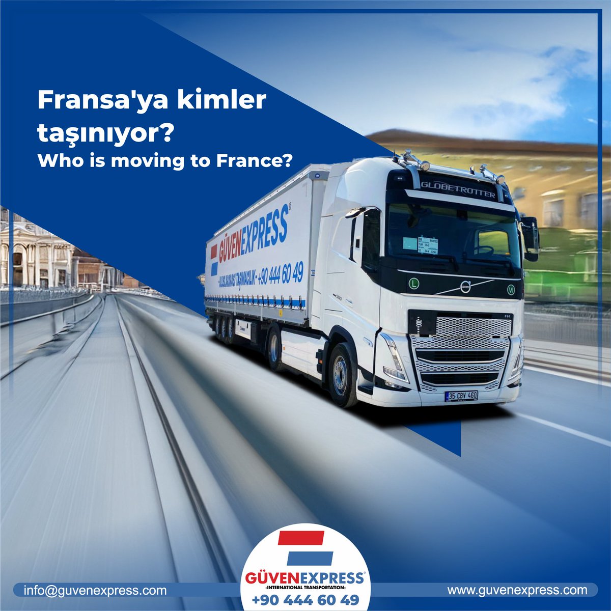 guvenexpress's tweet photo. Fransa'ya kimler taşınıyor?
Güven Express ile ofis ve ev taşımacılığında içiniz rahat olsun.

Who is moving to France?
Have peace of mind in office and home transportation with Güven Express.

#GuvenExpress #logisticsservices #europelogistics #avrupataşımacılık  #france #logistic https://t.co/nK90HCptMs