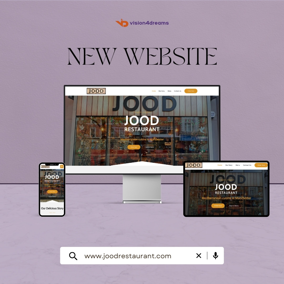 Vision4Dreams's tweet photo. The team recently completed a website for Jood Restaurant, who are a new Mediterranean inspired restaurant located in the heart of Manchester!

So be sure to check out the website at https://t.co/aSNVyHQR8B

#websitedesign #Website https://t.co/FcyzdfospM