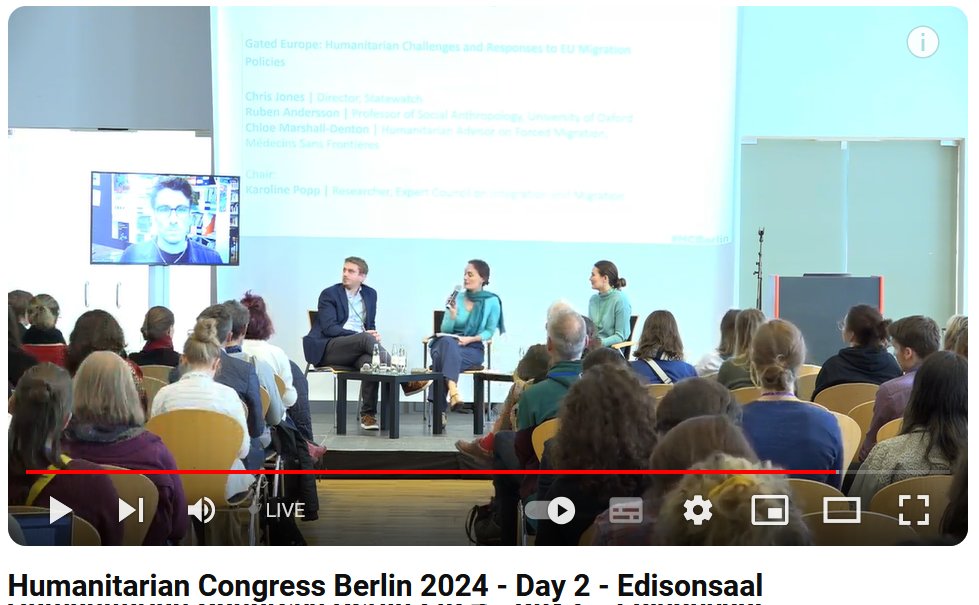 SVR_Migration's tweet photo. Abgeschottetes #Europa – Humanitäre Herausforderungen und Antworten auf die #EU-#Migrationspolitik: @KarolinePopp100 aus dem wiss. Stab von #SVRMigration moderiert heute ein Panel auf dem #HCBerlin 2024 (@HumConBerlin)
Zum Livestream 👉 https://t.co/D4ehVfyvt4 https://t.co/B4Jgxguldh