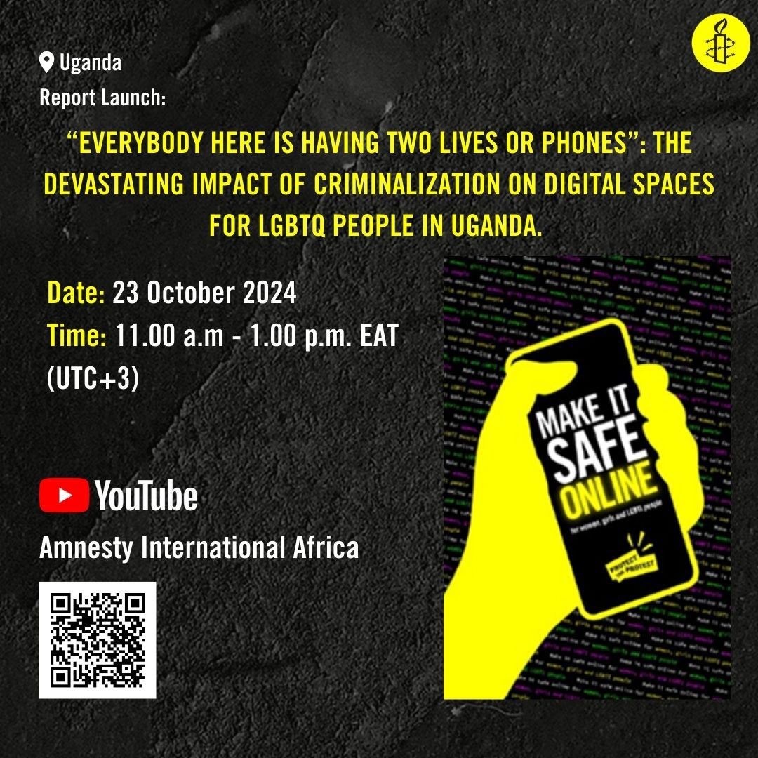 Make It Safe Uganda - report launch poster.