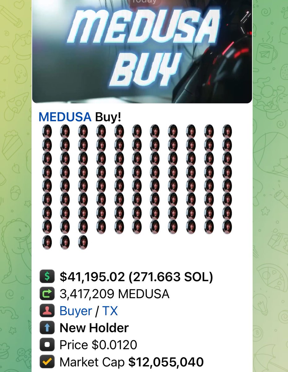 SolanaPrincess's tweet image. Casual 41k buy on $medusa