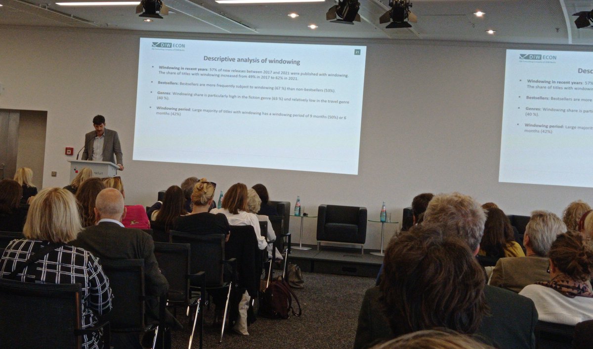 FEP_EU's tweet photo. The study on the economic impact of e-lending in public libraries on the consumer book market by @DIWECON presented for the first time since its release at the #FEP RDV at the @Book_Fair
Among the key results, the importance of #windowing to protect books sales
#FBM24 https://t.co/xdA4LukWw7
