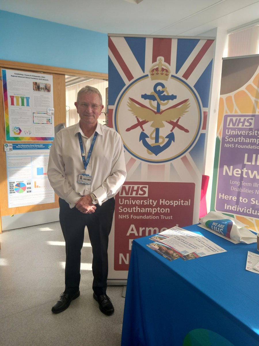 Showcasing the Armed Forces Network during #WeAreUHS @JoeTeape <a href="/ConnorCeri/">Ceri Connor (she/her)</a> <a href="/Stevey_1979/">💙Steve Harris</a> <a href="/UHS_OrgDev/">UHS Organisational Development 💙</a>