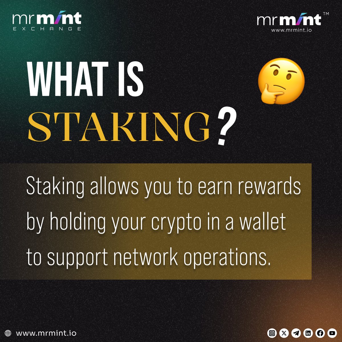MrmintExchange's tweet photo. Transform your crypto into a source of passive income through staking! 

As you securely hold your assets, you’ll earn rewards and support network integrity. 

Are you excited to explore the benefits of staking?

#cryptostaking #passiveincome #cryptoinvestment #mrmintexchange https://t.co/miTUXm6xWd