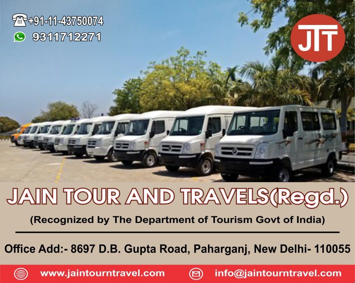 JainTour's tweet photo. A Large numbers of Fleets for Rental services in Delhi/NCR https://t.co/B2flJlccPZ