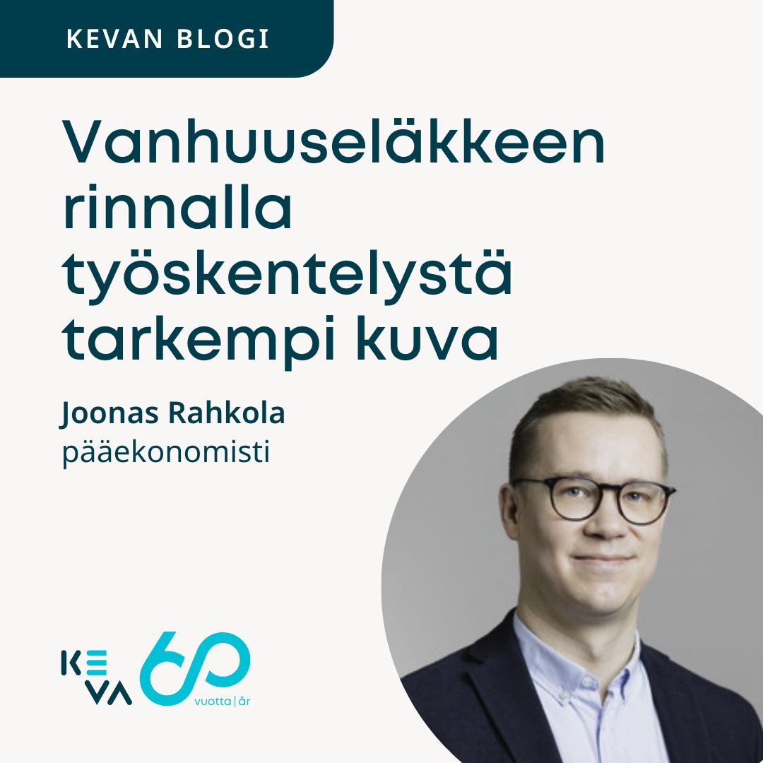 Vanhuuseläkkeen rinnalla työskentely on yleistynyt viime vuosina. Millaisia piirteitä siihen kytkeytyy ja miten eläkkeellä työskentely vaikuttaa toimeentuloon? Kevan pääekonomisti Joonas Rahkola tarkastelee ilmiötä blogitekstissään.

keva.fi/blogi-kirjoitu…

#eläke #tilastot