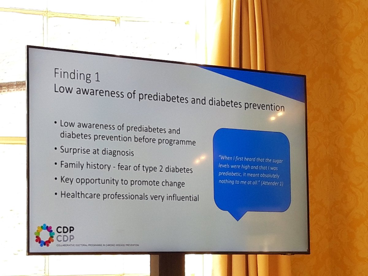 CDP-CDP (@cdpcdp_ie) on Twitter photo Well done @ClairHaseldine on presenting some really important and relevant PhD findings on #diabetestype2 #prevention <a href="/hrbireland/">HealthResearchBoard</a> <a href="/SPHeREprogramme/">SPHeRE</a> <a href="/Diabetes_ie/">Diabetes Ireland</a> <a href="/m_n_carvalho/">Márcia N. Carvalho</a> <a href="/SDinneen16/">Sean Dinneen</a> @cotterillsarah1 <a href="/kate_gajewska/">Kate Gajewska</a> <a href="/OReillySharleen/">A/Prof Sharleen O’Reilly</a> Well done @ClairHaseldine on presenting some really important and relevant PhD findings on #diabetestype2 #prevention <a href="/hrbireland/">HealthResearchBoard</a> <a href="/SPHeREprogramme/">SPHeRE</a> <a href="/Diabetes_ie/">Diabetes Ireland</a> <a href="/m_n_carvalho/">Márcia N. Carvalho</a> <a href="/SDinneen16/">Sean Dinneen</a> @cotterillsarah1 <a href="/kate_gajewska/">Kate Gajewska</a> <a href="/OReillySharleen/">A/Prof Sharleen O’Reilly</a>