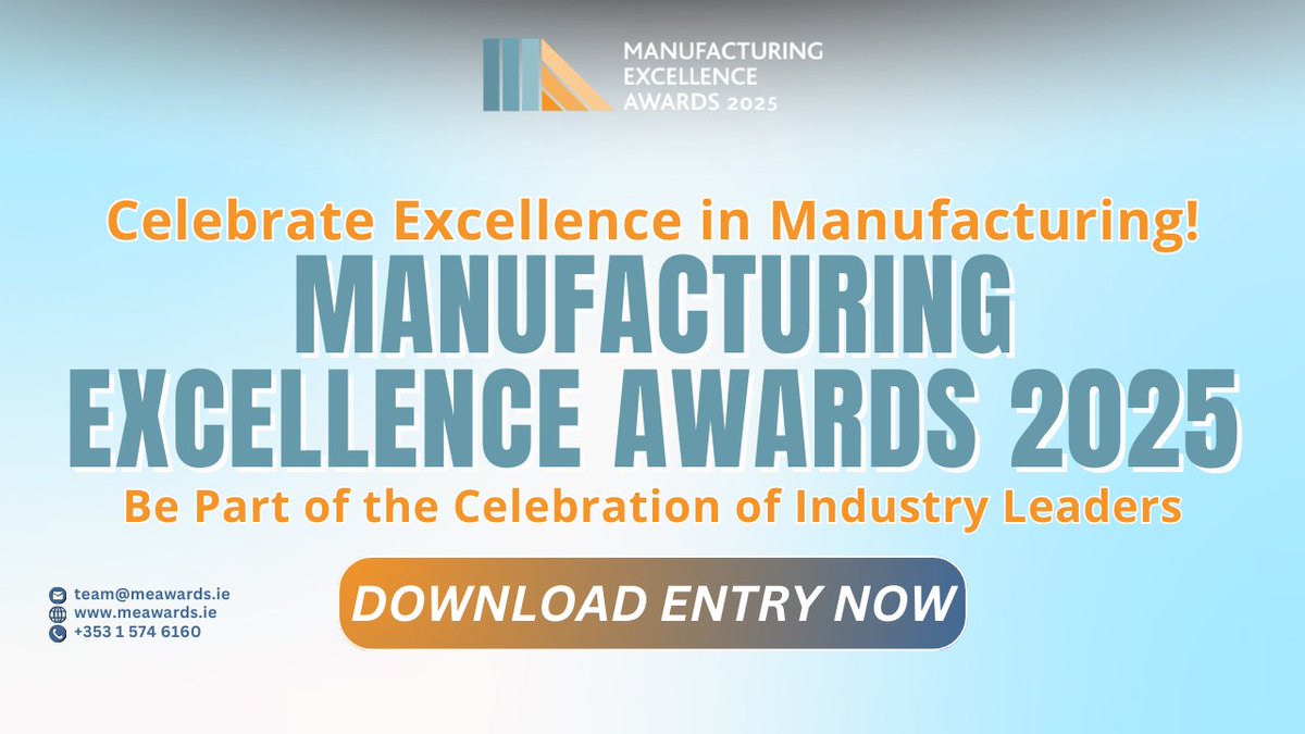 🌟 The Manufacturing Excellence Awards 2025 are on the horizon! Are you ready to showcase your contributions to the industry? Join us in celebrating excellence and download the entry guide today! 

📌 landing.businessriver.com/Manufacturing-…

#MEAwardsIRL
