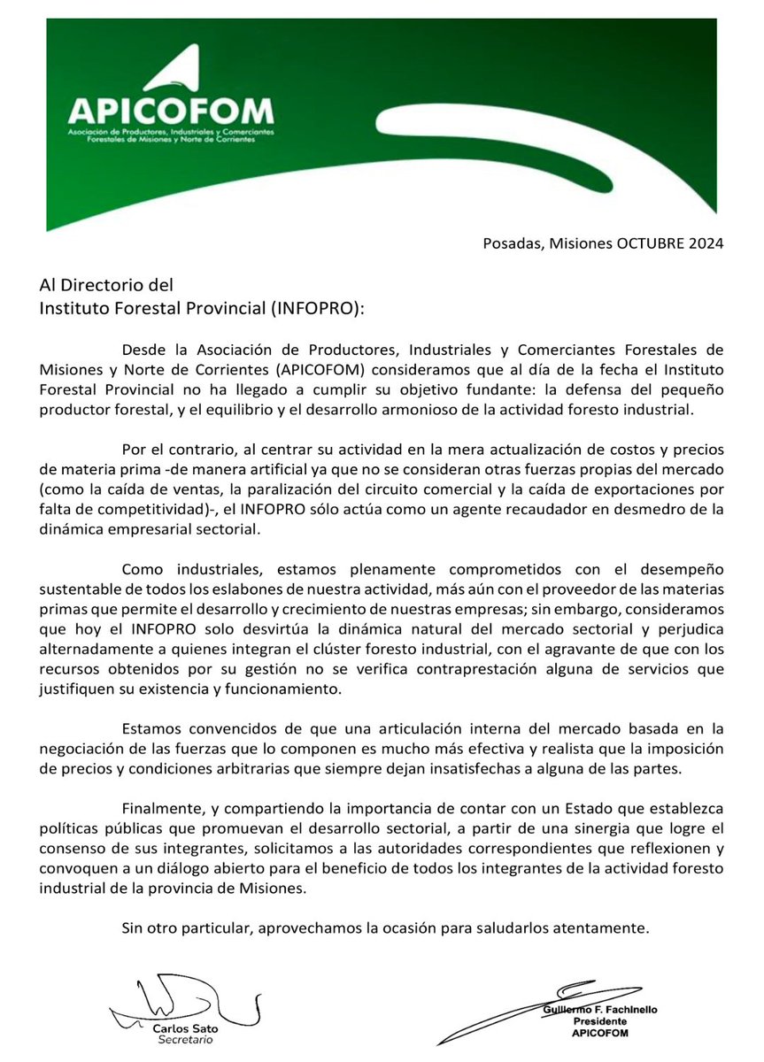 CEMISIONES's tweet photo. 📍 Socializamos la solicitud expresa de #cámaras integrantes de la CEM e insistimos con los espacios de #diálogo abiertos y accesibles para todos los integrantes de la actividad #forestoindustrial de nuestra provincia. https://t.co/L3BuvayuN5