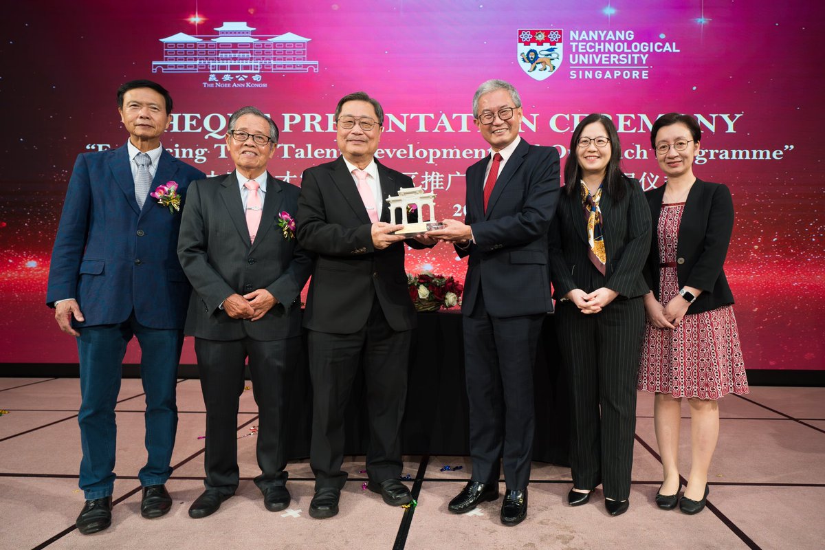 #NTUsg has received a S$12.5 million gift from The Ngee Ann Kongsi to support traditional Chinese medicine (TCM) education at NTU. This funding will provide scholarships, clinical training, and community outreach initiatives to develop the next generation of TCM practitioners in
