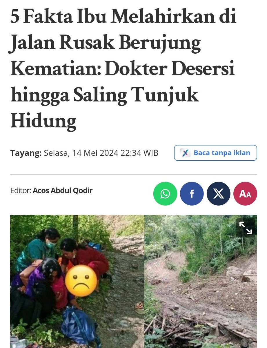 delasyahmareads's tweet photo. Erina, di luar sana banyak ibu melahirkan di pinggir jalan karena akses jalan rusak dan jarak rumah sakit yang jauh. 

Mereka memepertaruhkan nyawa dipinggir jalan. Bisa2nya kamu pamer makan shushi dengan daging sebanyak itu. https://t.co/r5l8GjdmmI