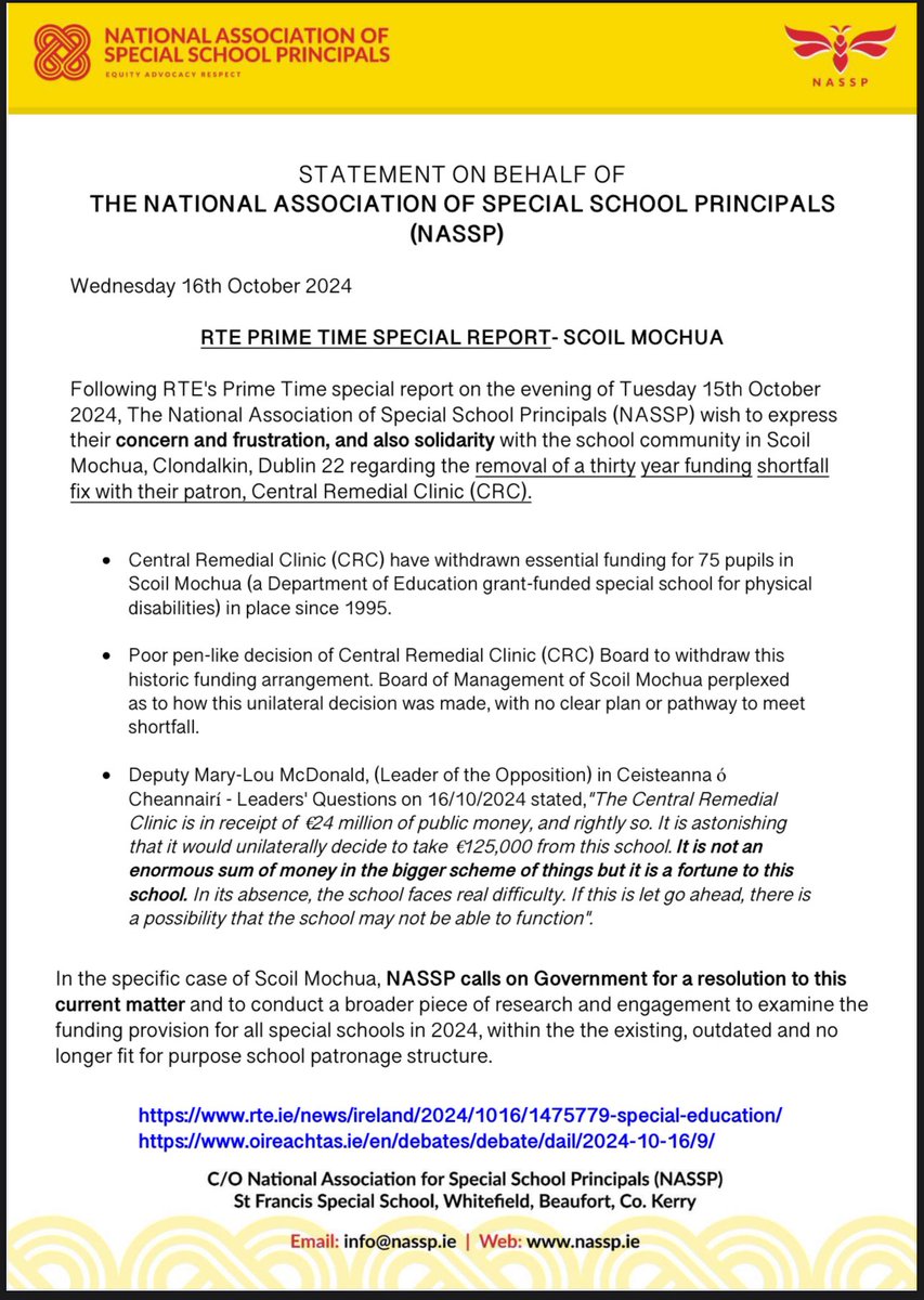 National Association of Special School Principals tweet media