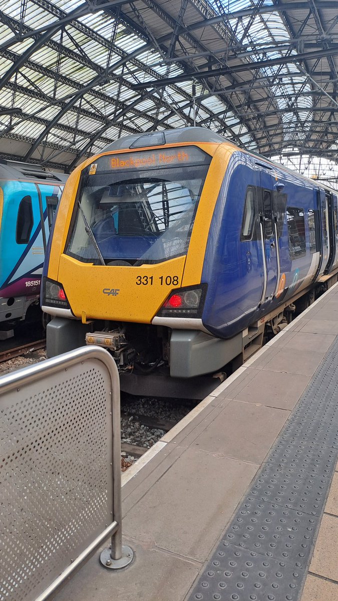 On my way to <a href="/NWFED/">NWFed</a> Museums Conference <a href="/TheWorldofGlass/">TheWorldofGlass</a> in St Helens talking about research on the value of museum learning for <a href="/gem_heritage/">GEM</a>. My train's final destination is Blackpool however so there's also a distinct risk I'll miss my stop for some chips on the Pier!