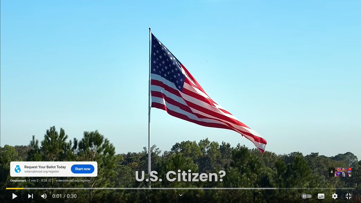 MartinGeissler4's tweet photo. Add on You Tube in Europe. Just tried to register and obtain a ballot. They do not prove your citizenship. The last four digits of your SCN and fake adress &amp; name are enough to vote for democrats. https://t.co/lofxxTWKks