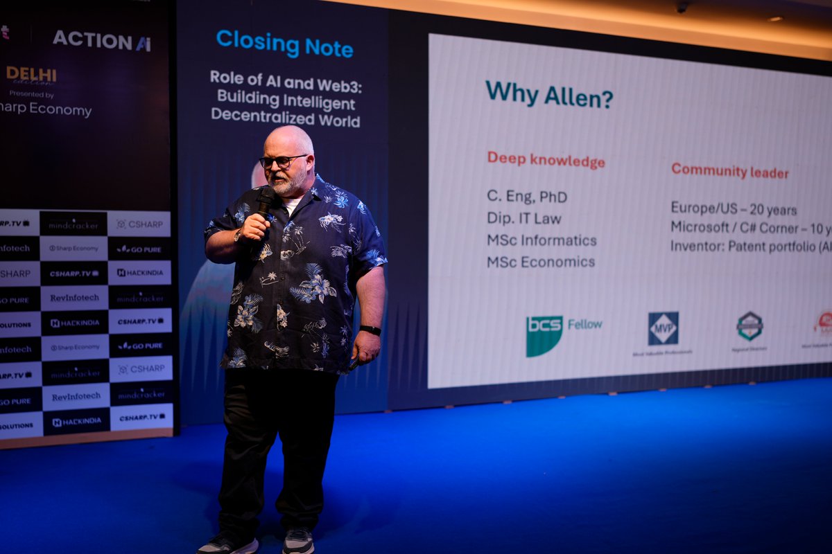 BcryptGlobal's tweet photo. A perfect closing to #Bcrypt2024 with @DataBytesAI  inspiring note! 💡 The future of #Blockchain, #Crypto, and #Web3 looks brighter than ever.

#BCrypt #BCryptIndia #Web3Conference #Delhi https://t.co/DT2bn44b0u