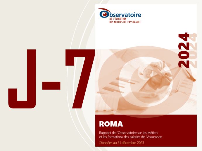 J-7 : le ROMA arrive ce 24 octobre : bloquez la date ! 
Programme, profil sociodémographique des salariés de l'assurance au 31/12/2023. La conférence se tiendra en mix présentiel (31 rue du Colisée Paris 8e) distanciel de 14h30 à 16h00 (sans inscription). metiers-assurance.org