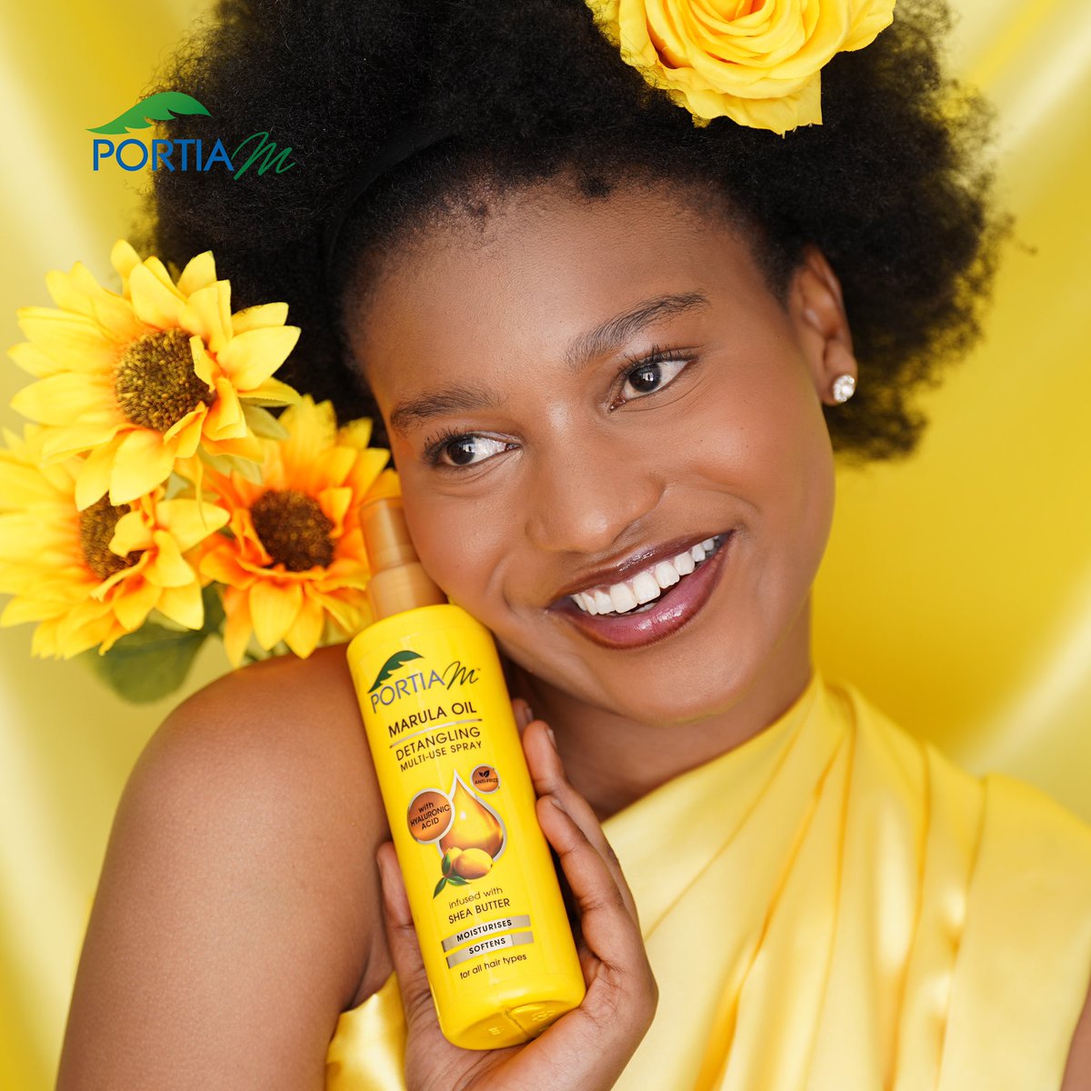 PortiaM_Skin's tweet photo. Knots be gone 🤌✨ with the Detangler Multi Use Spray
Enriched with Marula Oil & Hyaluronic Acid, provides , heat protection , deep hydration , reducing all the kinks and tangles.
Now available at Clicks & Portia M beauty stores , 🏷️ R85
#PortiaM
#TeamYellow https://t.co/i3hYoFRGJX