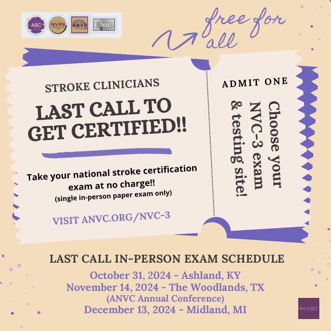Neurovascular Clinicians Certification Corporation tweet media