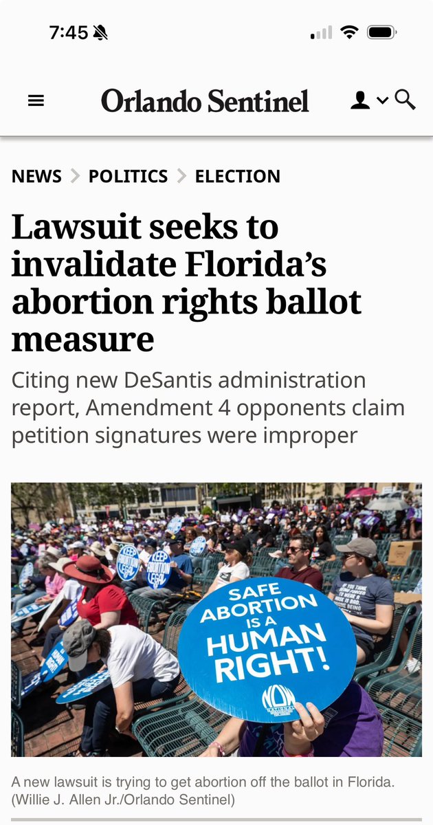 Do you know why they want to silence your voice &amp; vote? Because they’re losing!

Most Floridians agree- Florida’s extreme abortion ban goes too far with ✨no real exceptions✨ for rape, incest and life of the mother.  We trust doctors, not politicians.

orlandosentinel.com/2024/10/16/law…