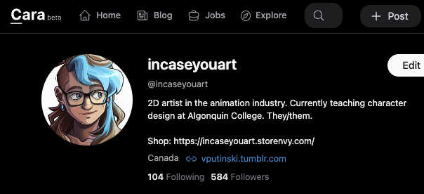 In case Twitter gets banned in Canada: 

For BlueSky, Cara and Tumblr: incaseyouart
For Insta: vic.putinski

Unfortunately Twitter users still represent 30-40% of my extra income (based on my recent KS campaign), and only a small fraction have followed me elsewhere -