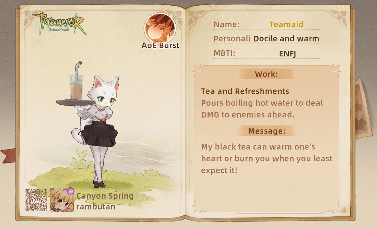 teeeeejmp's tweet photo. Cutie meow #treeofsavior https://t.co/Dq0BkmaF4s